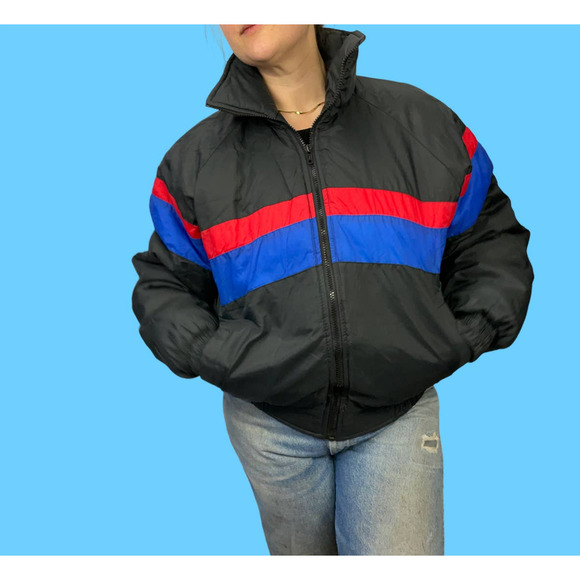 windjammer | Jackets & Coats | Vintage 8s Wind Jammer Black Red